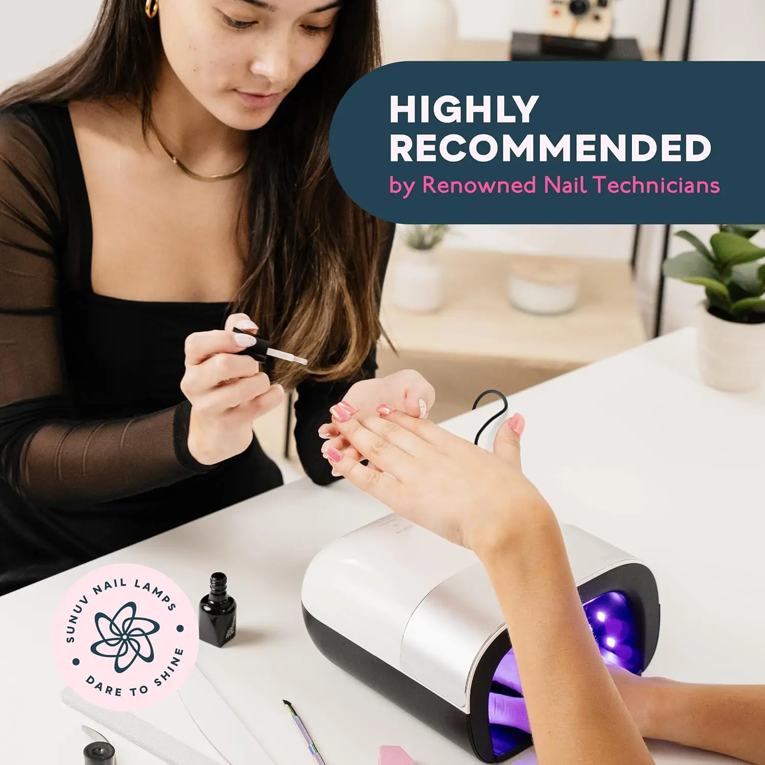 Profesjonalna lampa UV LED do paznokci z czujnikiem i timerem, szybkie utwardzanie lakieru żelowego, do użytku w domu i salonie.