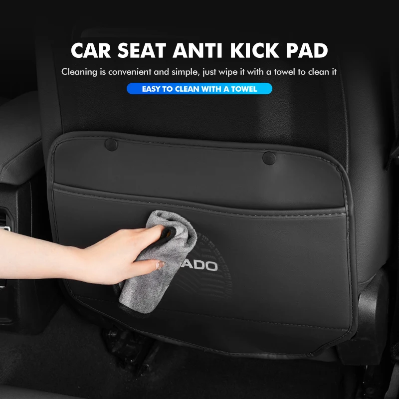 Car Seatback Cover Anti Kick Protector Mat Stuff Storage Bag For Toyota Prado 90 120 150 J90 J120 J150 LC90 LC150 Yaris 2022