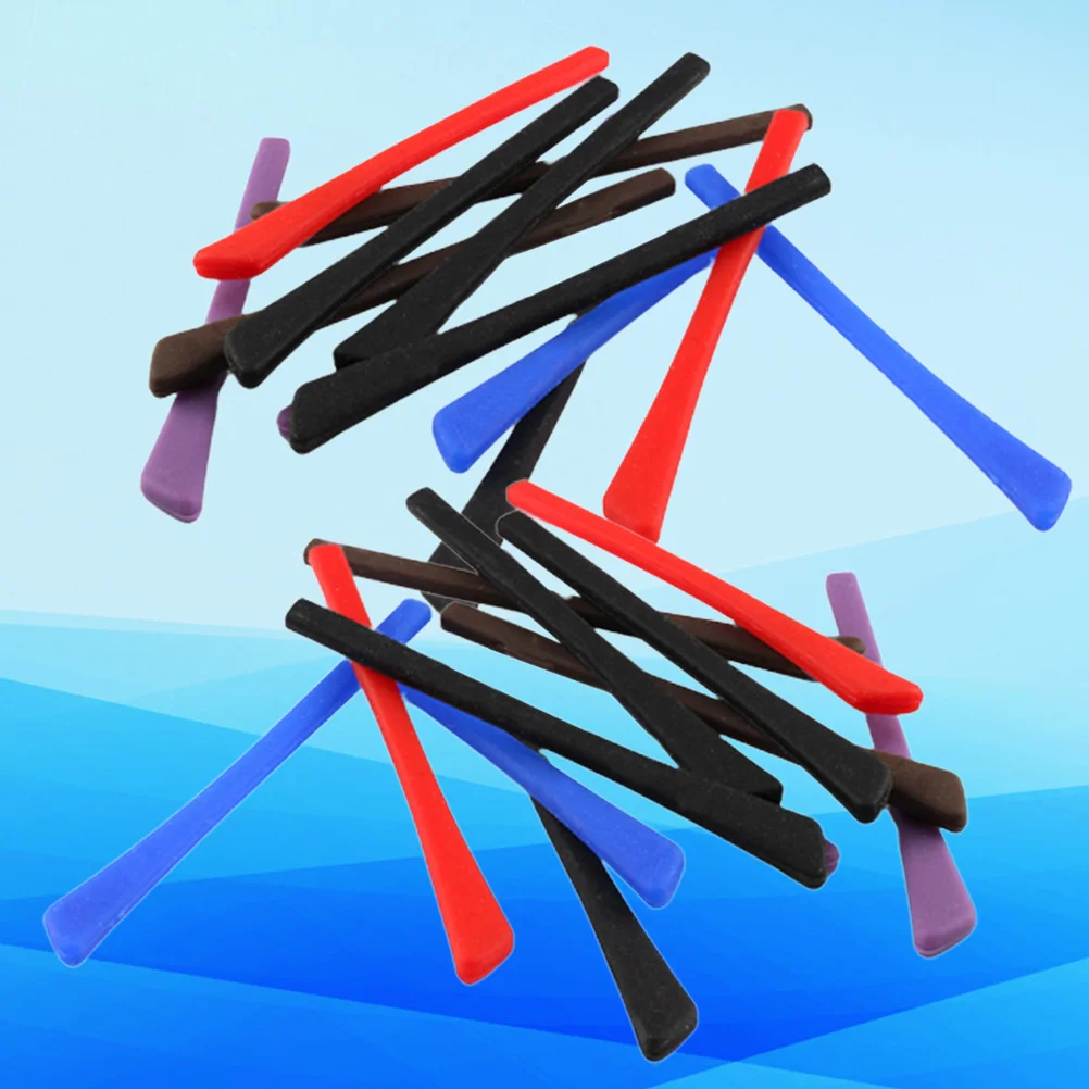 

10 Pairs Glasses Eyewear Leg Cover Accessories Spectacles Sleeve Boots Silcone Eyeglasses Anti-Slid Men and Women