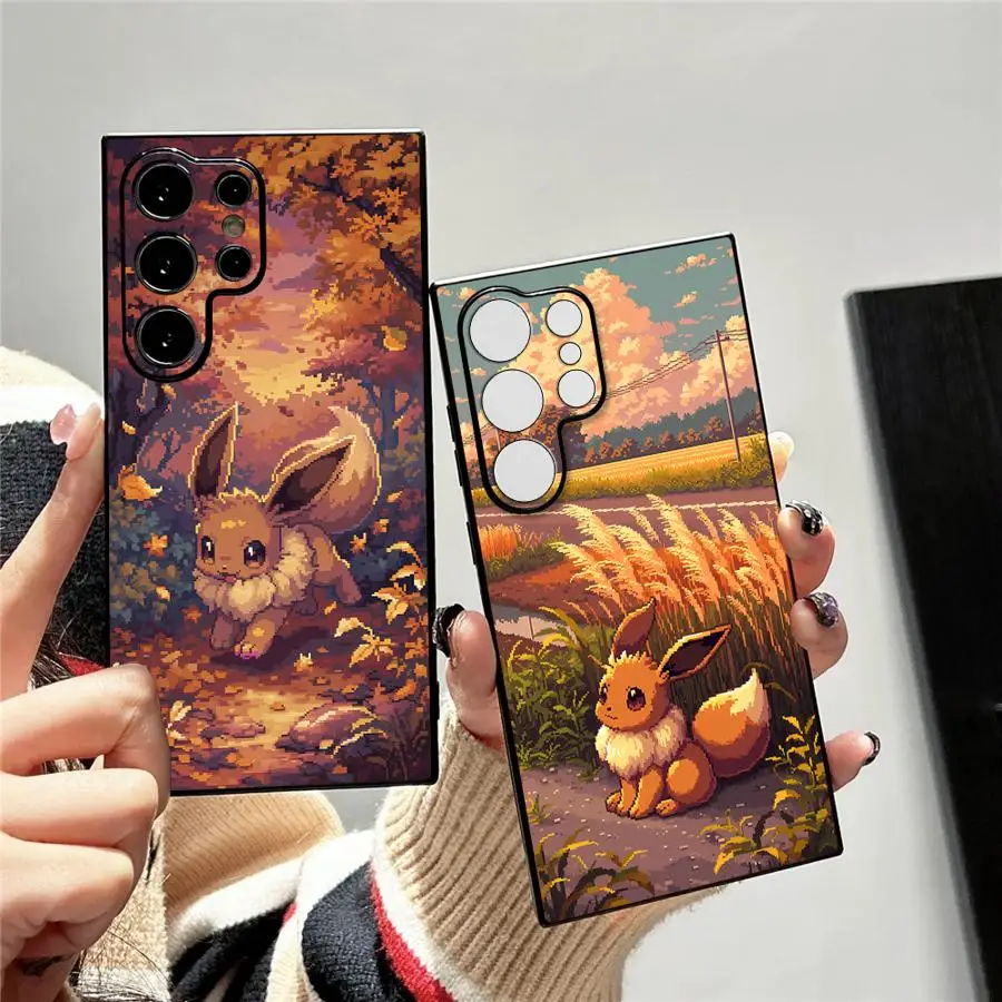 P-PokemonS Cartoon Elf Evoli Handyhülle für Samsung Galaxy S26 S23 Note 20 10 Ultra S25 Edge S20 FE S21 Plus S22 S24 Ultra