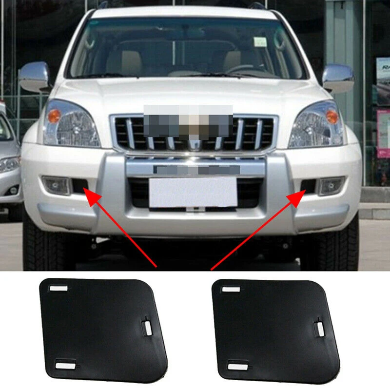 Car Accessories Front Bumper Fog Lights Side Baffle Cover For Toyota Land Cruiser Prado LC120 FJ120 2003-2009