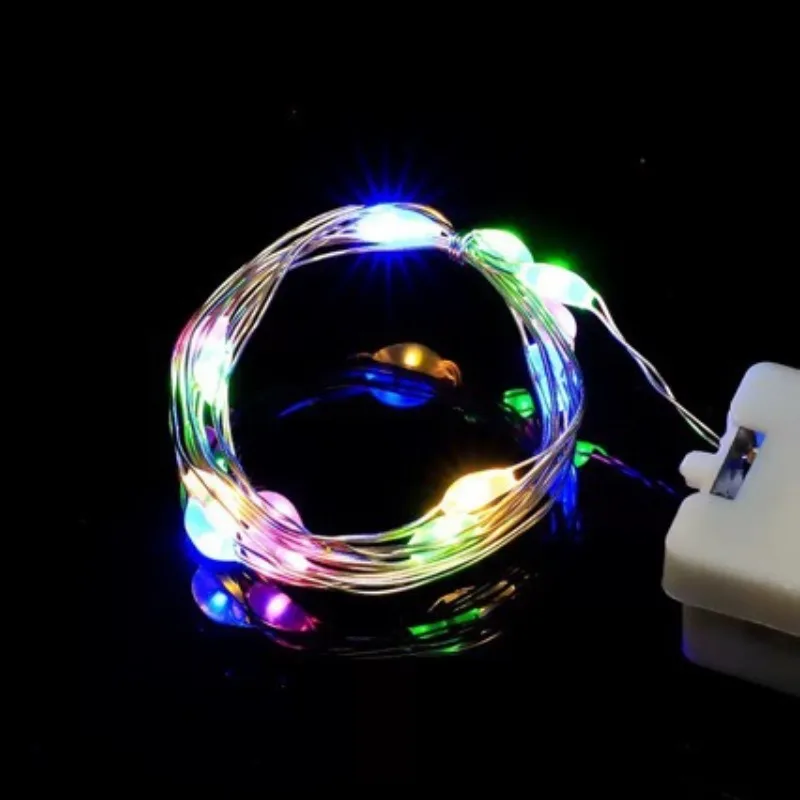 

Glitter flower string lights cake gift box Christmas tree decoration copper wire atmosphere LED lights