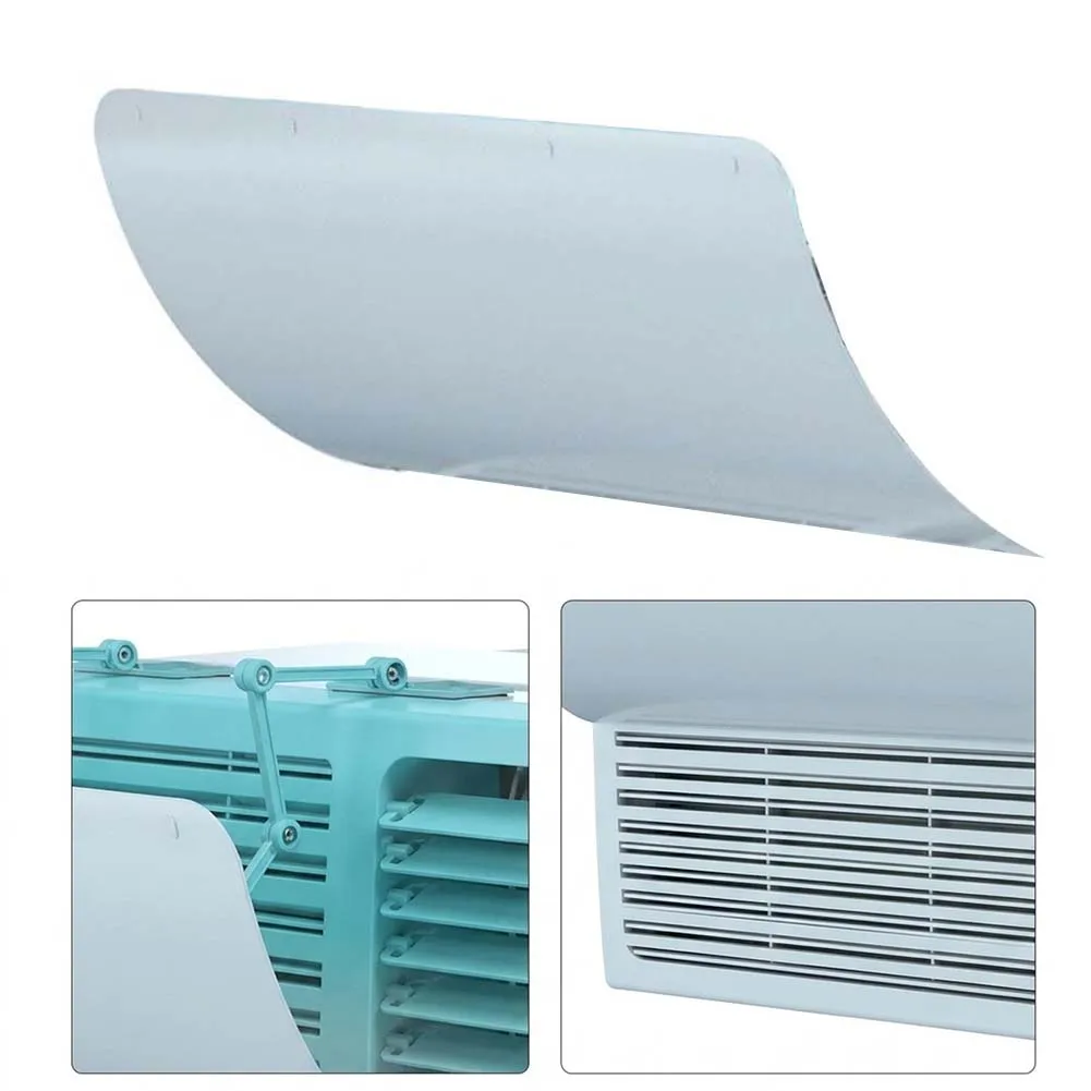 Conditioner Deflector For Casement Window Adjustable PVC Wind Guide For Wall AC Unit Flow Direction Control Accessories