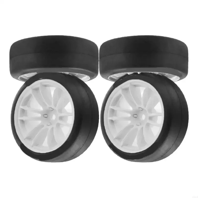 Zestaw 4 opon do zdalnie sterowanych pojazdów gąsienicowych Model samochodu Gumowe opony do kół do akcesoriów do zdalnego 15UB