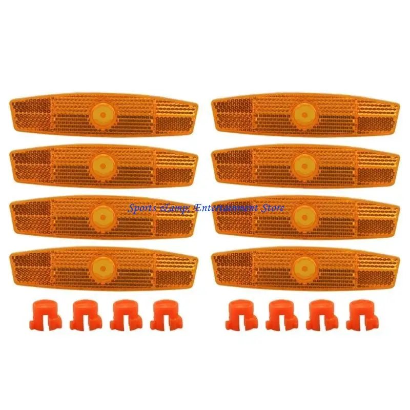 

G7NF 8pcs riding bike Предупреждение о велосипедельных дисках для велосипедных дисков отражающие велосипеды Spoke Lights