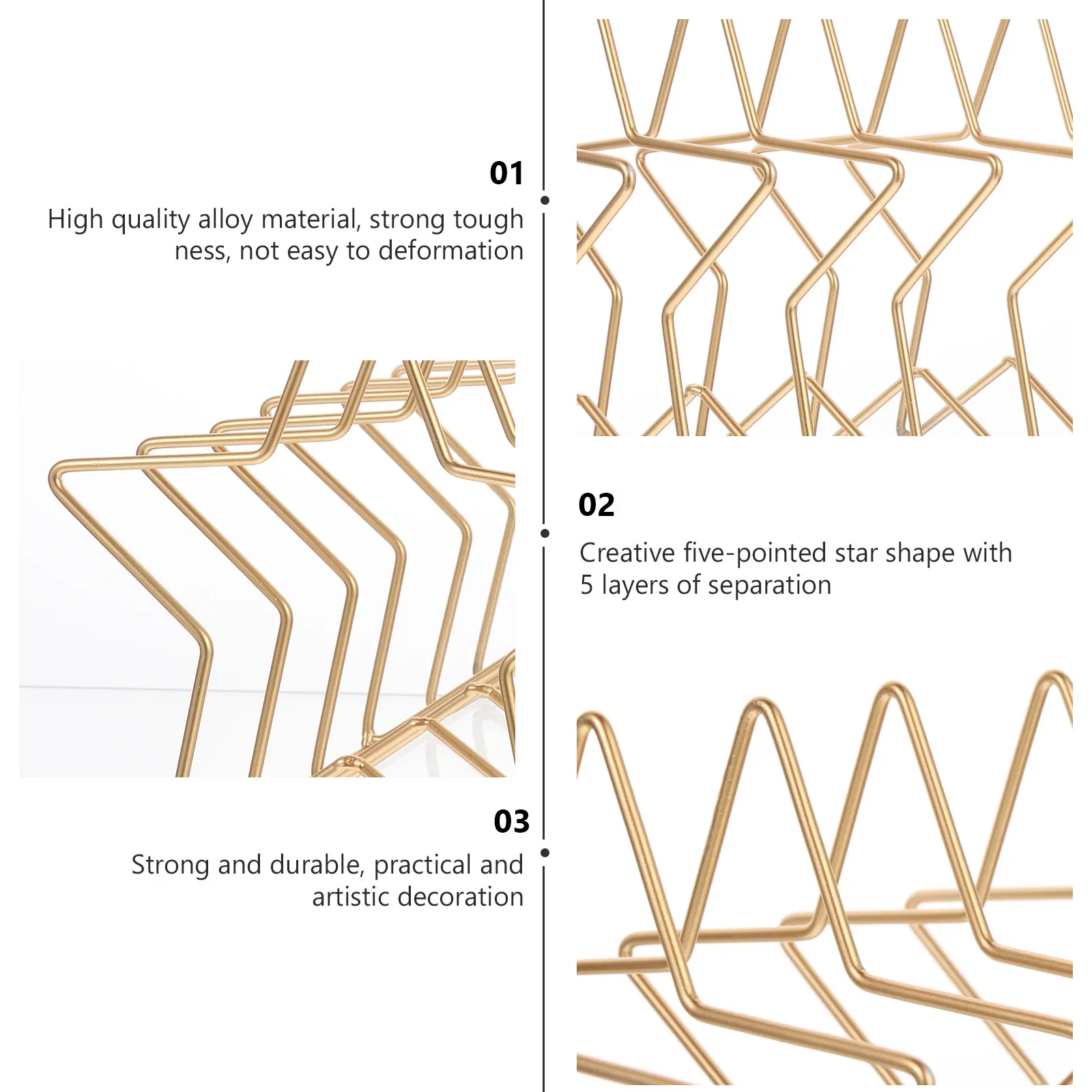 

1 шт. металлическая подставка для книг в форме пентаграммы, железная полка для хранения, настольный держатель для журналов, органайзер для дома и офиса, полка в форме звезды