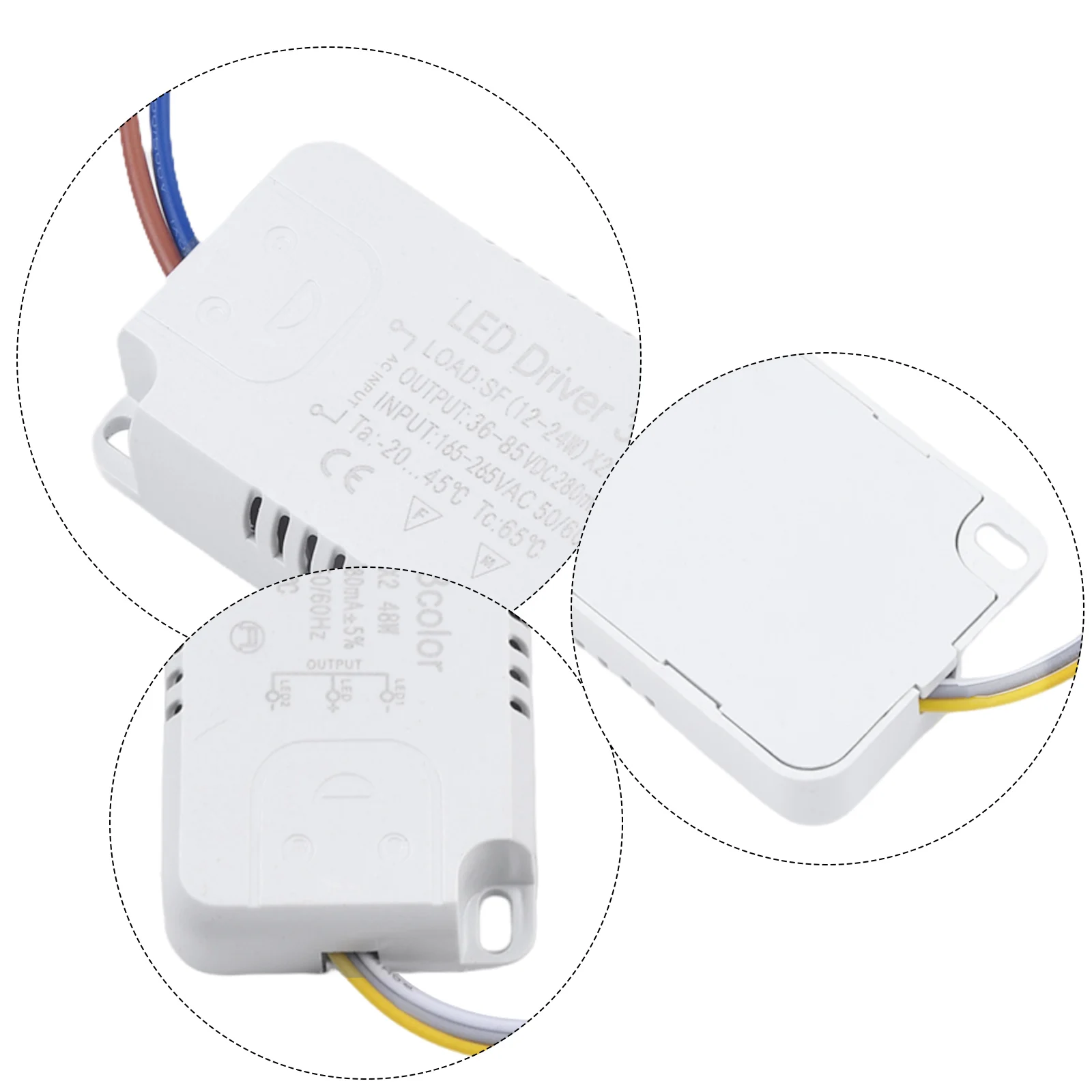 Adapter LED Driver 260-280mA 3 Color 50-60HZ AC165-265V For LED Lighting Non-Isolating Replacement Transformer