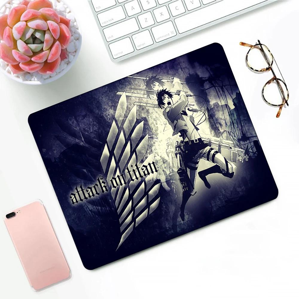 Attack on Titan Gaming Mouse Pad XS Small Mousepad For PC Gamer Desktop Decoration Office Mouse Mat Deskmat Rug