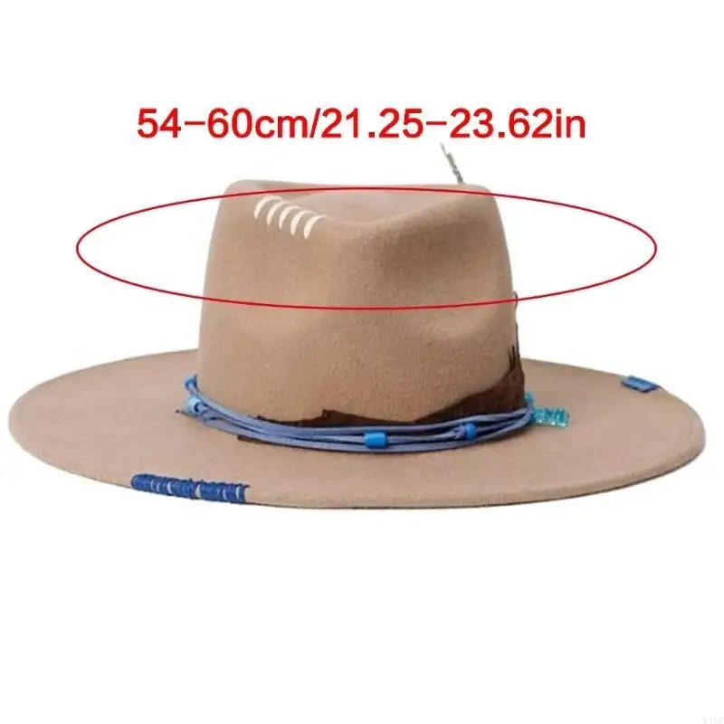 

X4YC Multiuse Wool Hat with Feathered For Fashion Forward Women Men Daily Party Wear