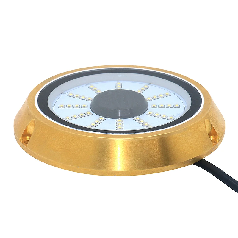 DC10-28V 144W 316L Stainless Steel Waterproof IP68 Underwater Led Light For Ship Swimming Pool Bath