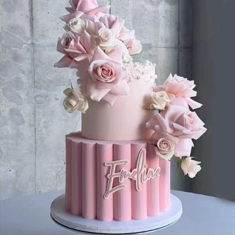Long Strip Sugarcraft Fondant Mold Cake Edge Decoration Mould Silicone Cake Moulds Resin Pan Lace Mat Dessert Decorating Tools