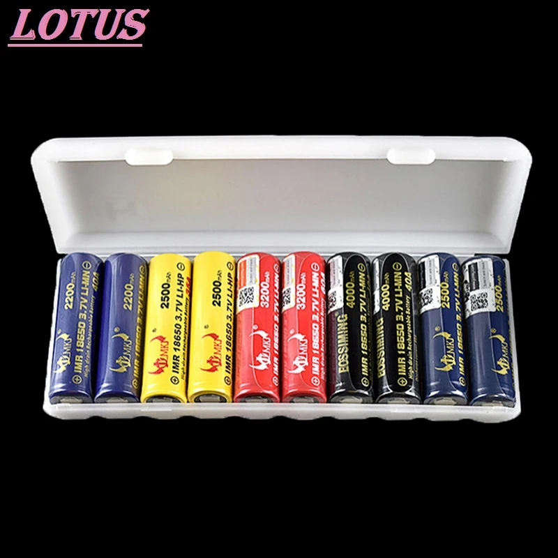 HOT 10X18650 Batterij Houder Geval 18650 Opbergdoos Houder Wit Hard Case Cover Batterij Houder Organizer Container 1 Pc