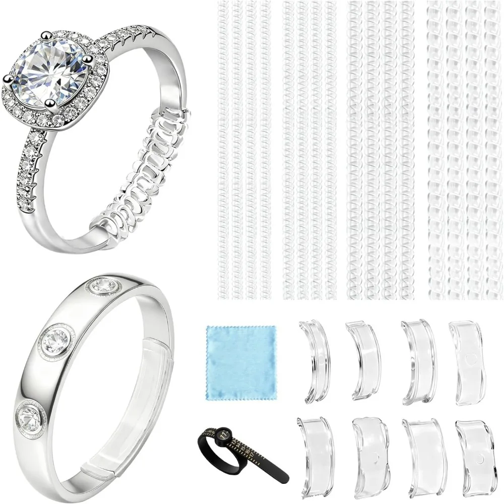 Size Adjusters for Rings: Spiral Tighteners, Clips, Measuring & Polishing Accessories