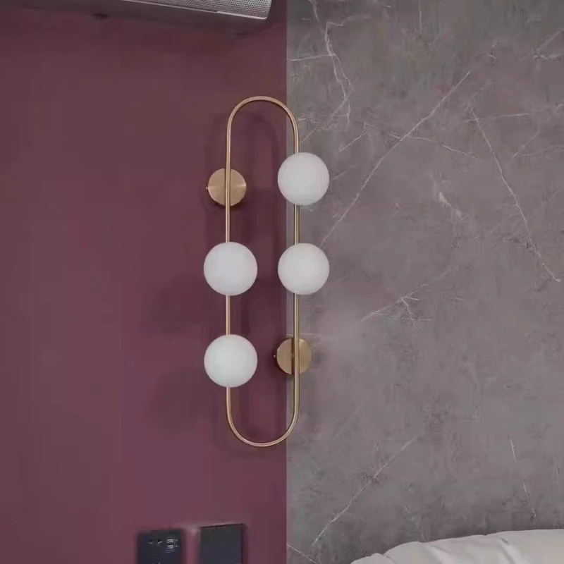 Lámpara LED de pared de frijol mágico, diseño minimalista nórdico, fondo creativo para salón, estudio, pasillo, dormitorio, iluminación decorativa para cabecera