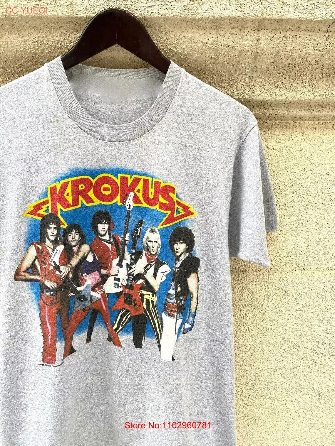 ГОРЯЧИЙ!! Vtg Krokus Band Heavy Cotton Спортивная футболка унисекс Хлопок S-5XL Разноцветная ГОРЯЧИЙ!! Vtg Krokus Band Heavy Cotton Спортивная футболка унисекс Хлопок S-5XL Разноцветная