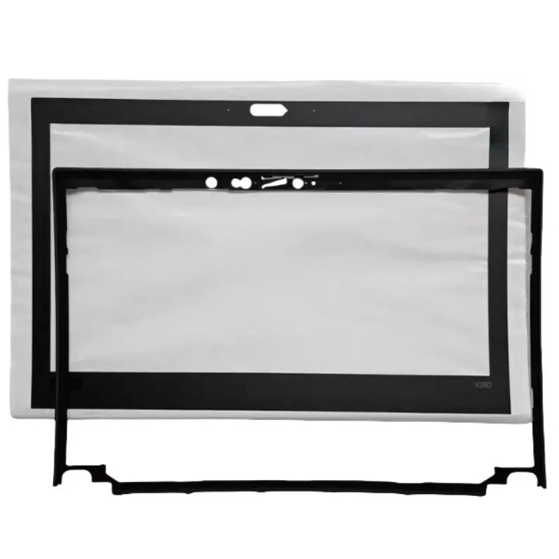 Capa/Carcaça de LCD para ThinkPad X280 (Moldura de Tela e Adesivo) - Modelos 01YN079, 01YN08, 01YN0840
