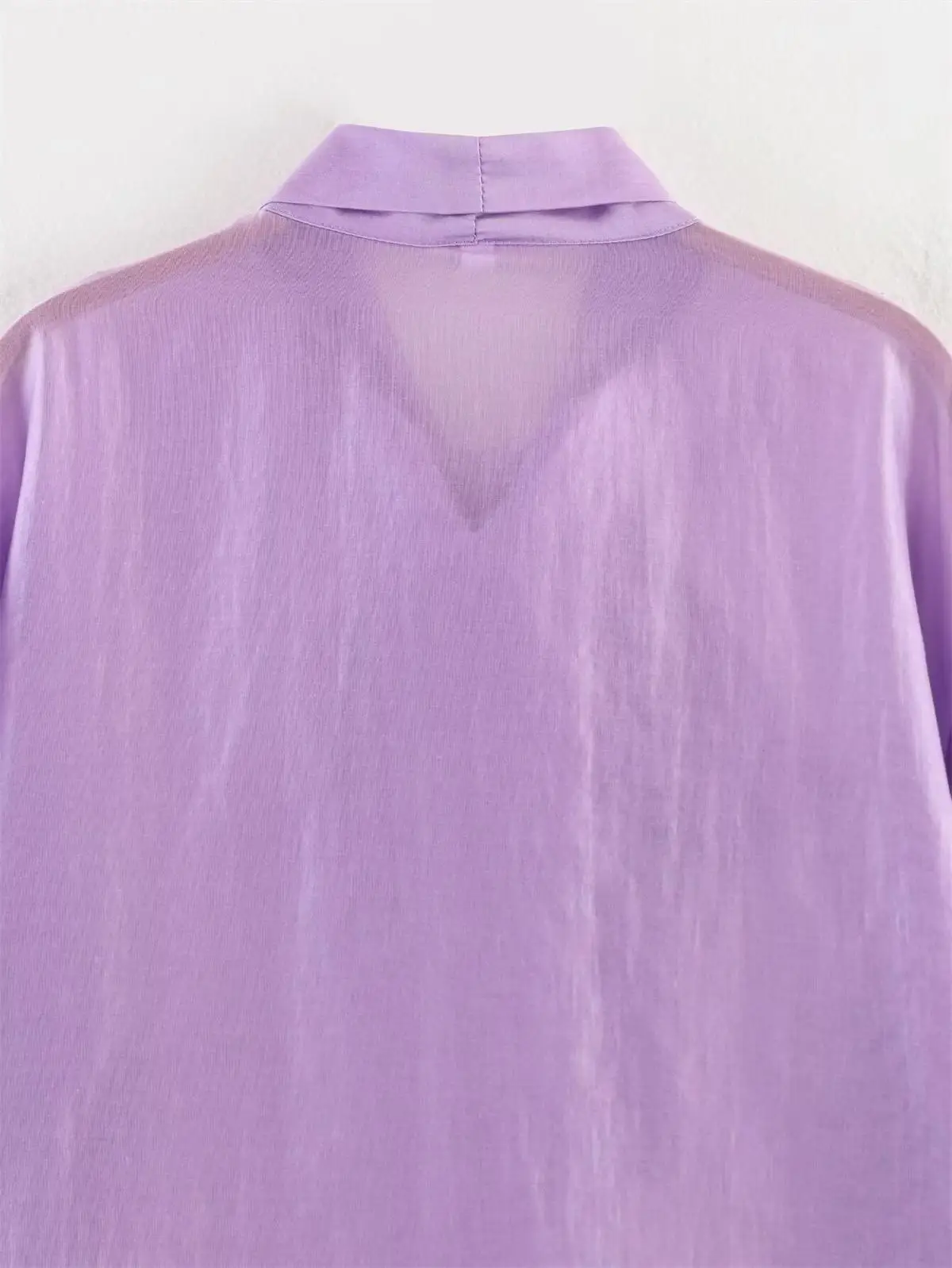 TFMLN Schicke Damen-Bluse mit Schleife, Eleganter Langarm-Pullover mit Schnürkragen, Vintage-Hemden, Einfarbige Damen-Oberteile im High-Street-Stil, Dünnes Top 2026 – Detail 14
