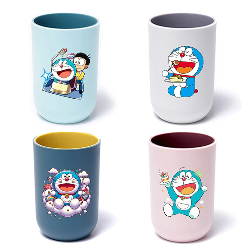 Taza de Doraemon, Linda y Moderna, Taza de Café a Prueba de Fugas, Irrompible, para Cepillos de Dientes, Vasos de Baño, Recipientes de Viaje