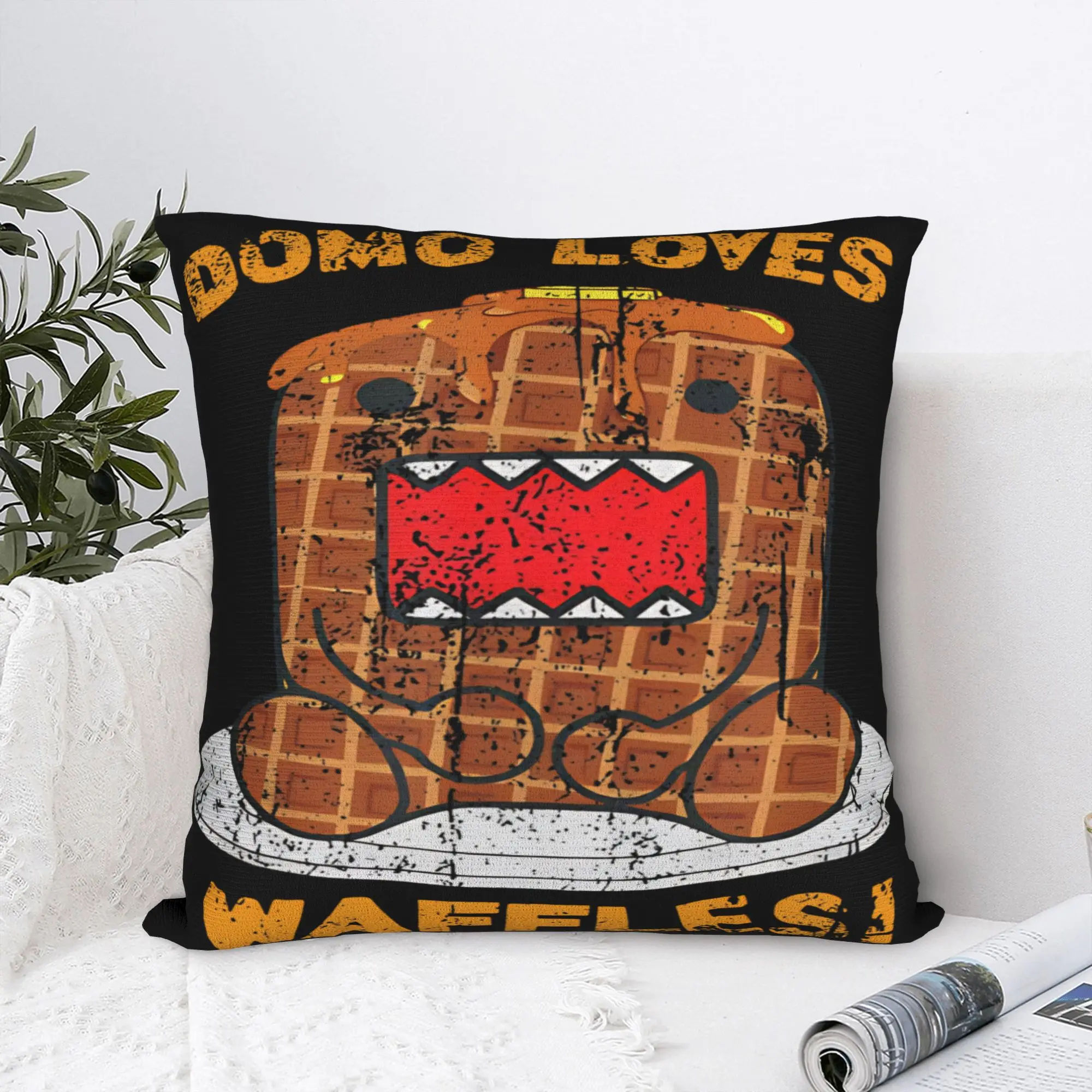 Funda de almohada Domo kun, funda de almohada vintage, fundas de almohada gráficas para silla, sofá, decoración del hogar