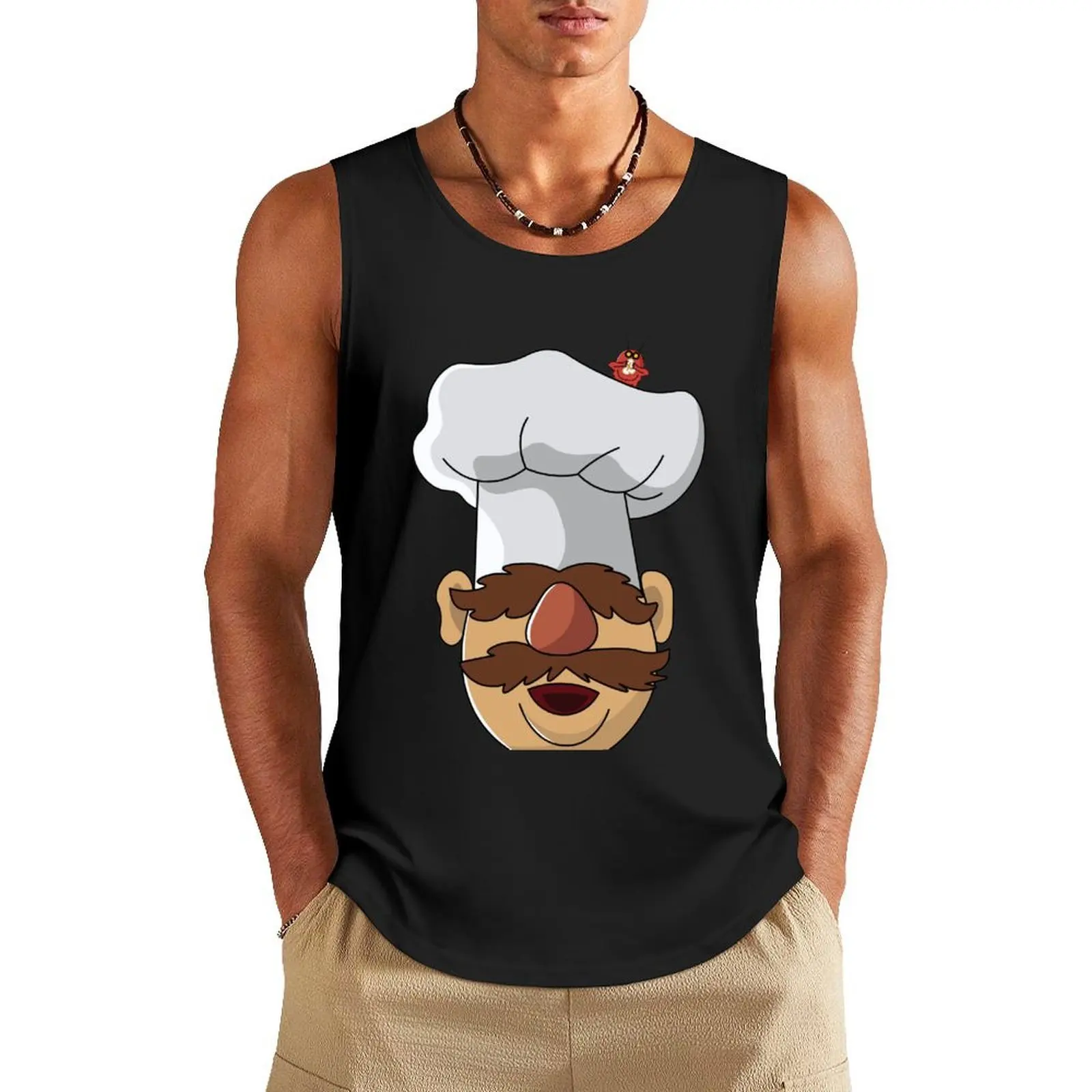 

Vert der ferk Swedish Chef Tank Top Clothing Vest for boy gym clothes for man Sleeveless top