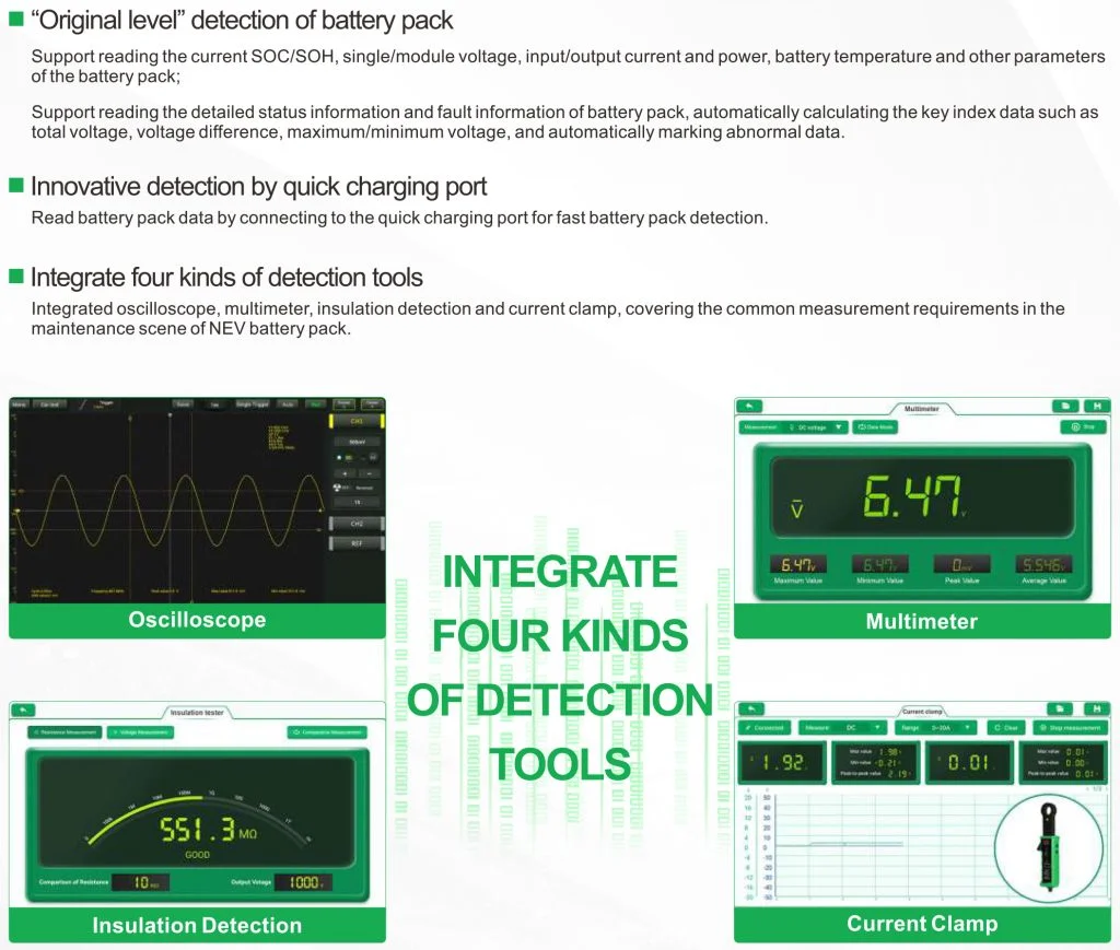 CAR COMPREHENSIVE TESTER SMARTSAFE ISMARTEV P03 5 in 1 New Energy Vehicle Integrated Detector