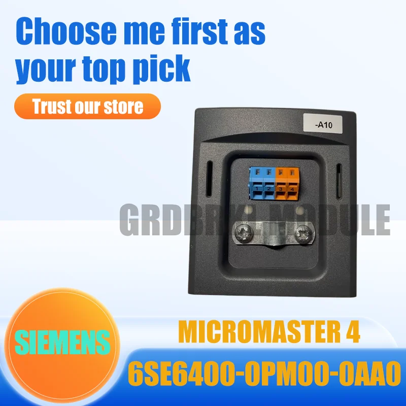 

New Original SIEMENS 6SE6400-0PM00-0AA0 6SE6 400-0PM00-0AA0 MICROMASTER 4 BOP/AOP Door Mounting Kit