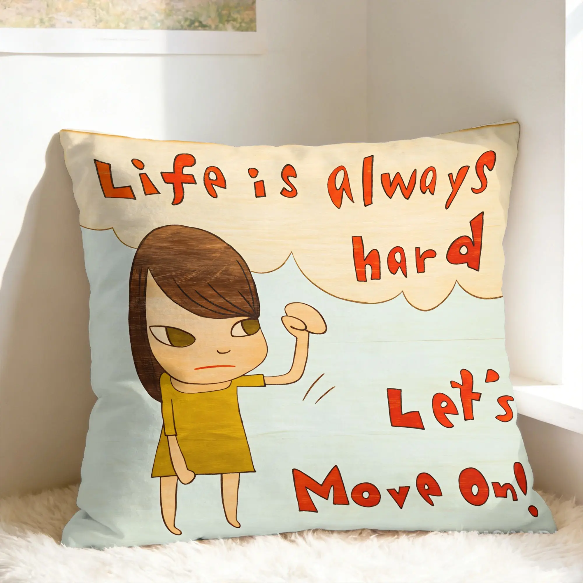 Pillow Case Y-Yoshitomo Nara Graphic  Pillow Cover For Chair Sofa Home Decor Fashion Pillowcases