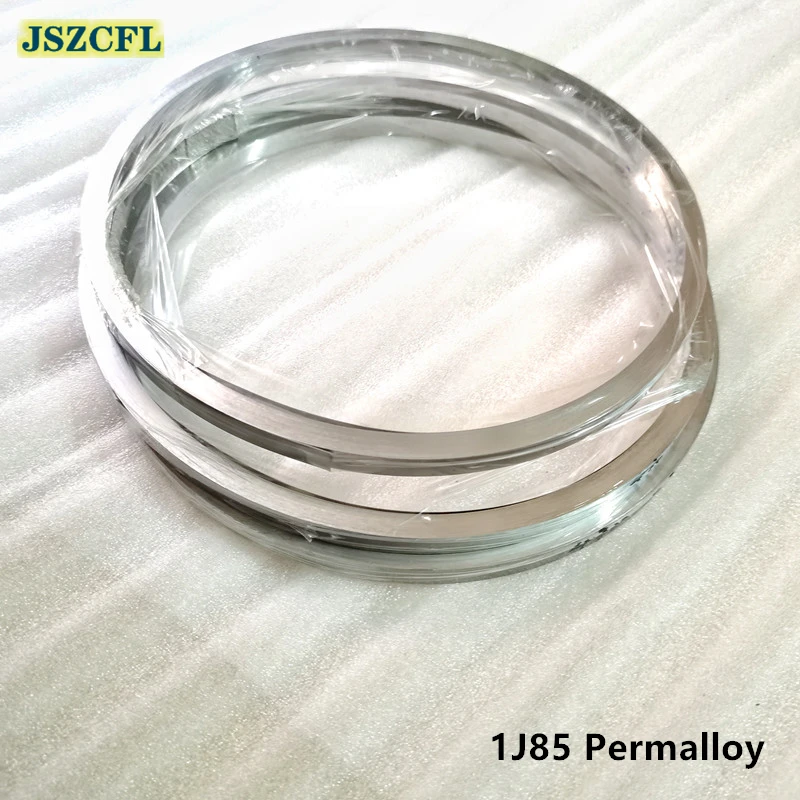 1M High permeability 1J85 Permalloy strip 0.2-0.6mm Annealed iron-nickel alloy belt For CT current take-off magnetic ring core