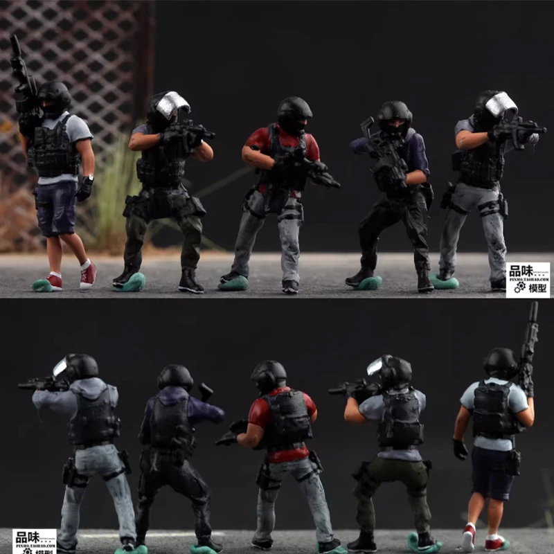 

1:72 Scale German Border Police Resin Model Suitable For Tank Helicopter Scenes Collectible Decorative Gifts Static Display