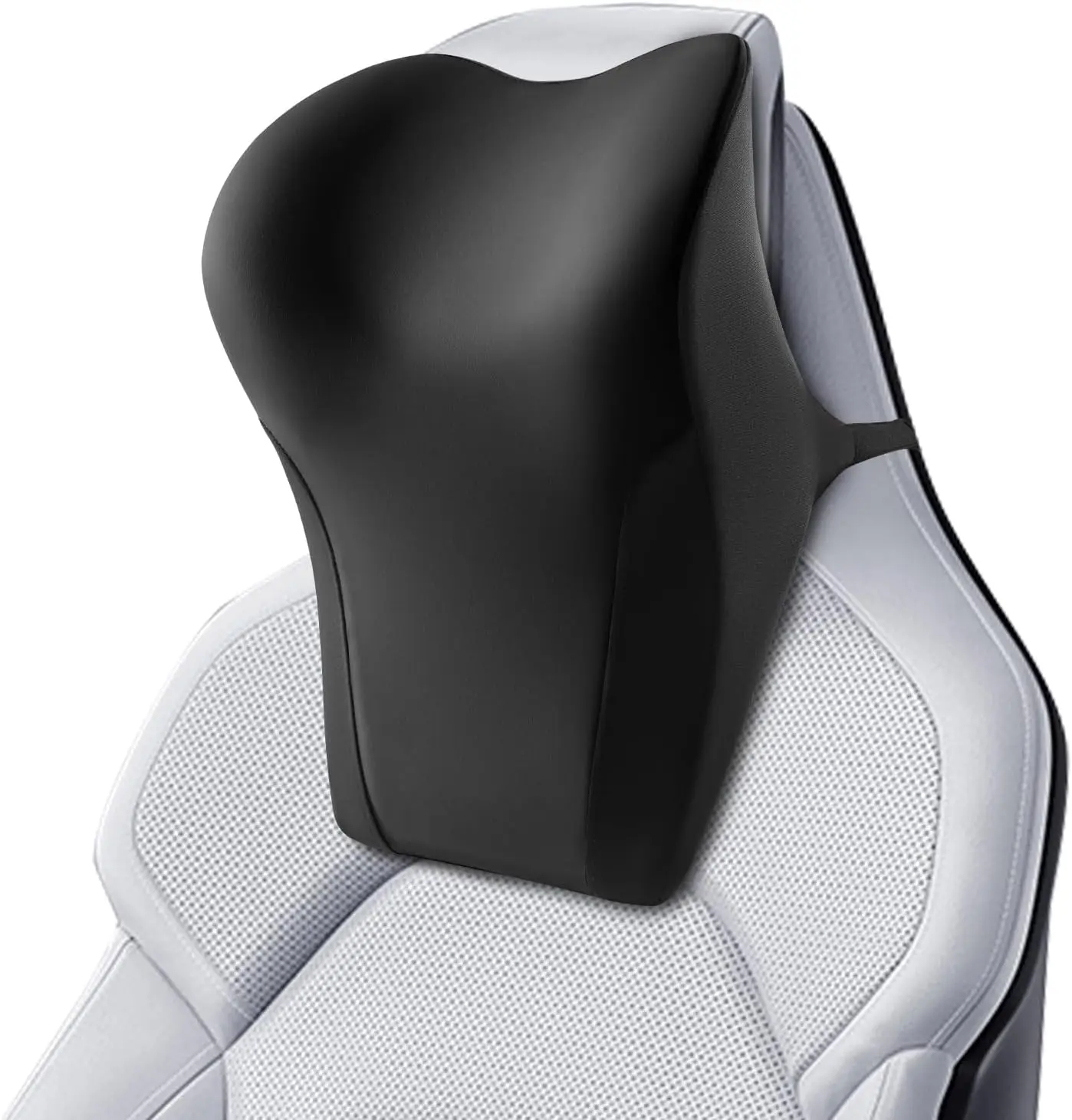 

Ergonomic Memory Foam Neck Support Pillow with Adjustable Design for Driving Travel Sleeping, Black