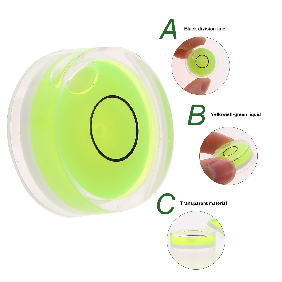 

Leveling Leveler Pocket Spirit Small Bubble Round Horizontal Circular Precision