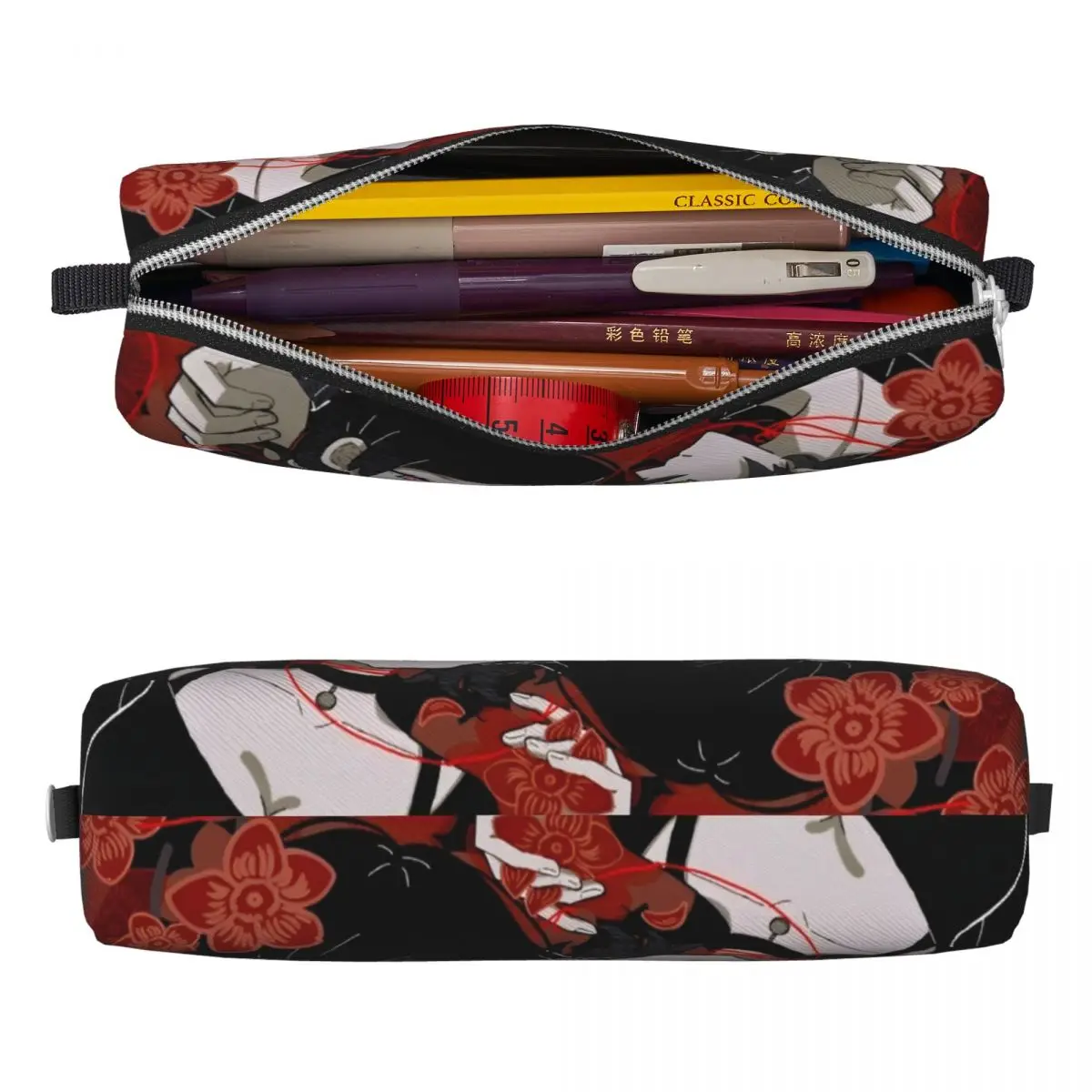 Vintage Pencil Case Cute Ashley And Andrew The Coffin Of Andy And Leyley Pencil Pouch School Pencil Cases Child Square Graphic