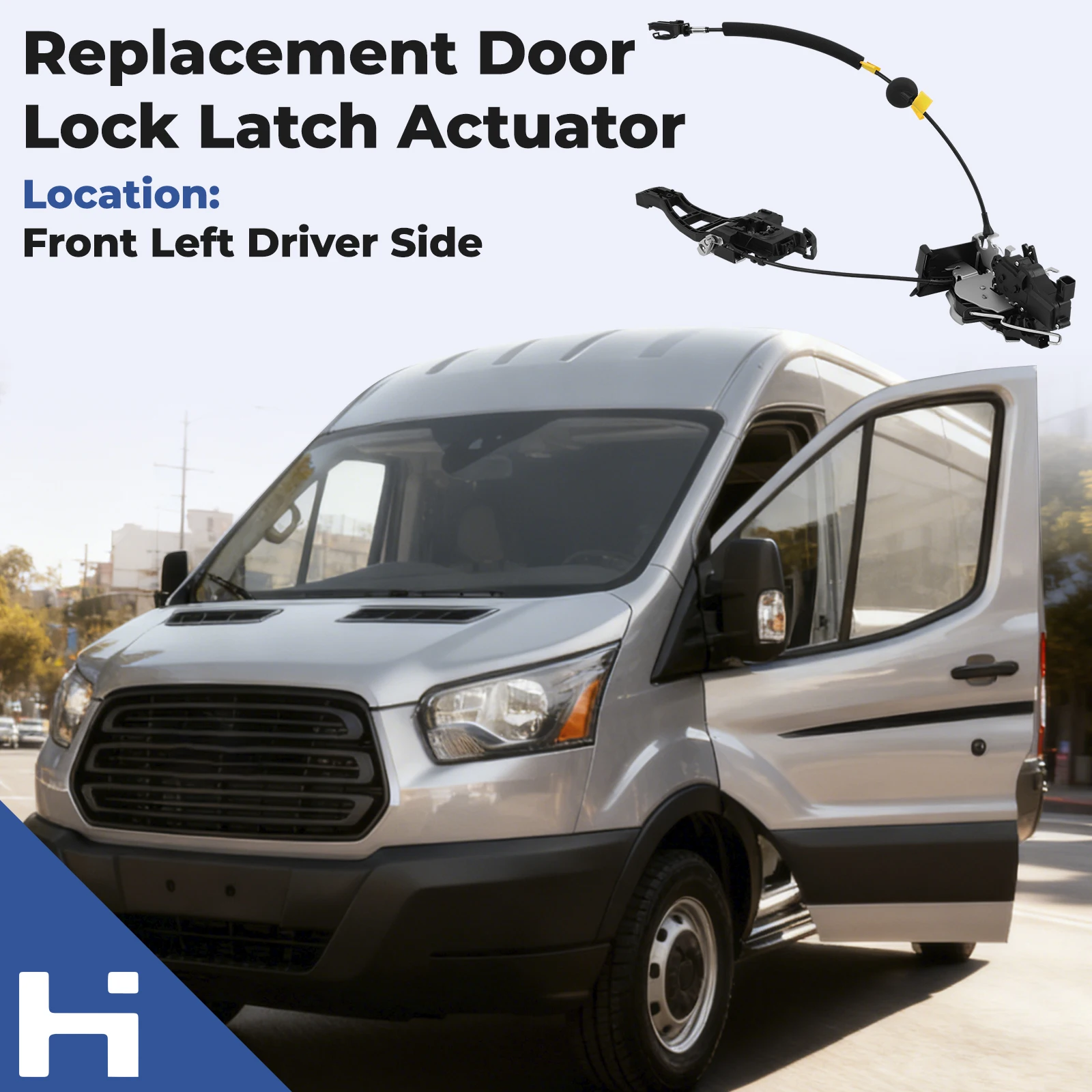 

Door Lock Latch Actuator Front Left Driver Side For Ford Transit-150 250 350 350 HD 2015-2023 V6 3.5L CK4Z61219A65C DLA2058