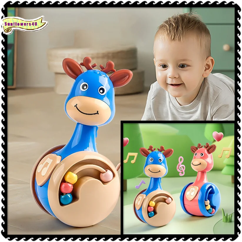 Roly Poly Baby Toys 6 To 12 Months, Tumbler Wobbler Toys For Infant Boy Girl - Perfect For Learning To Climb & Early Education