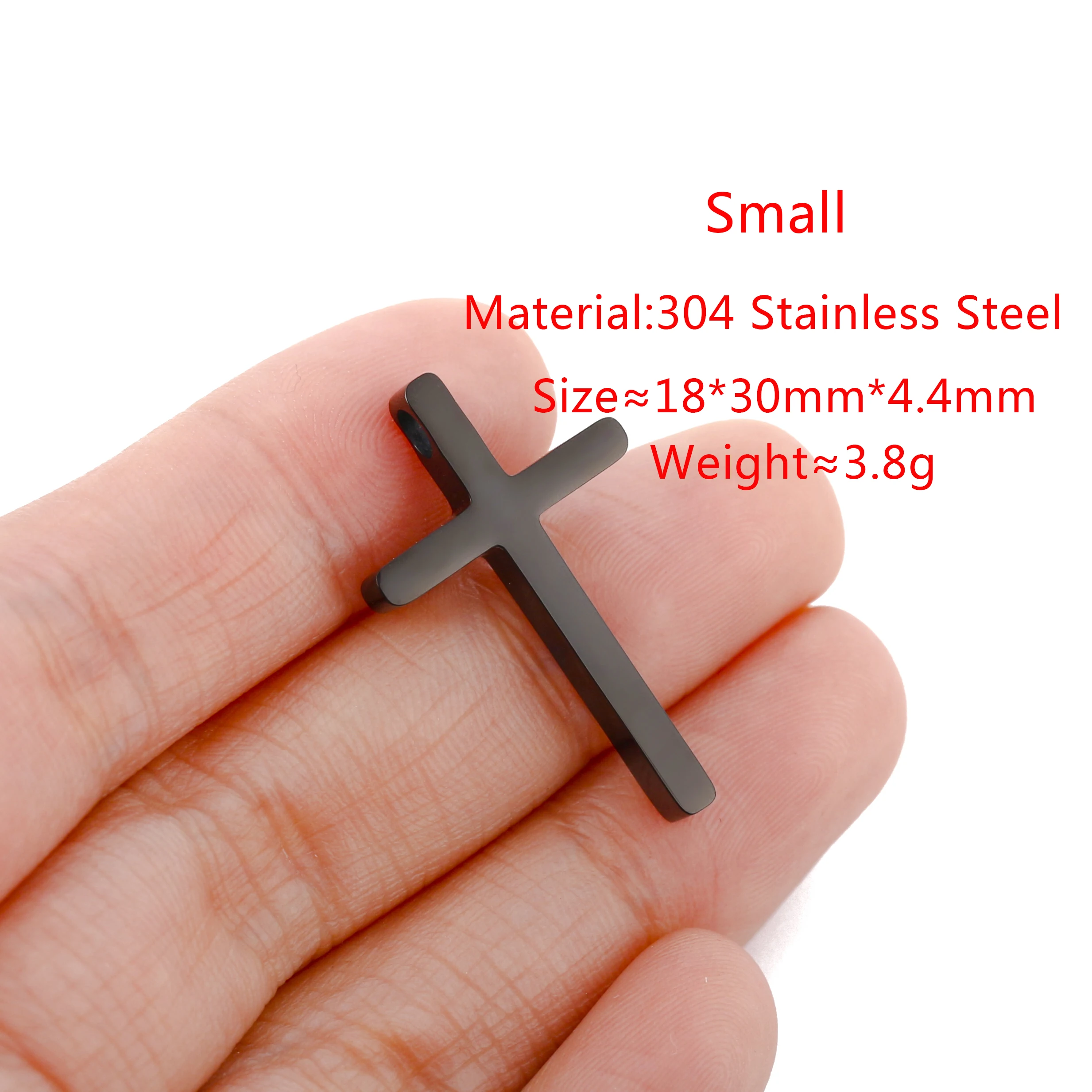 Edelstahl Kreuz Charms für Schmuck herstellung Halsketten DIY Religion Kreuze Anhänger Zubehör liefert handgemachte Ergebnisse – Detail 11