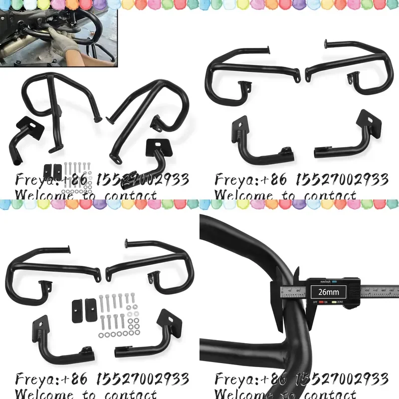 Motorcycle Rear Engine Guard Highway Crash Bar Bunper Protector For Gold Wing 1800 GL1800 F6C Goldwing GL-1800