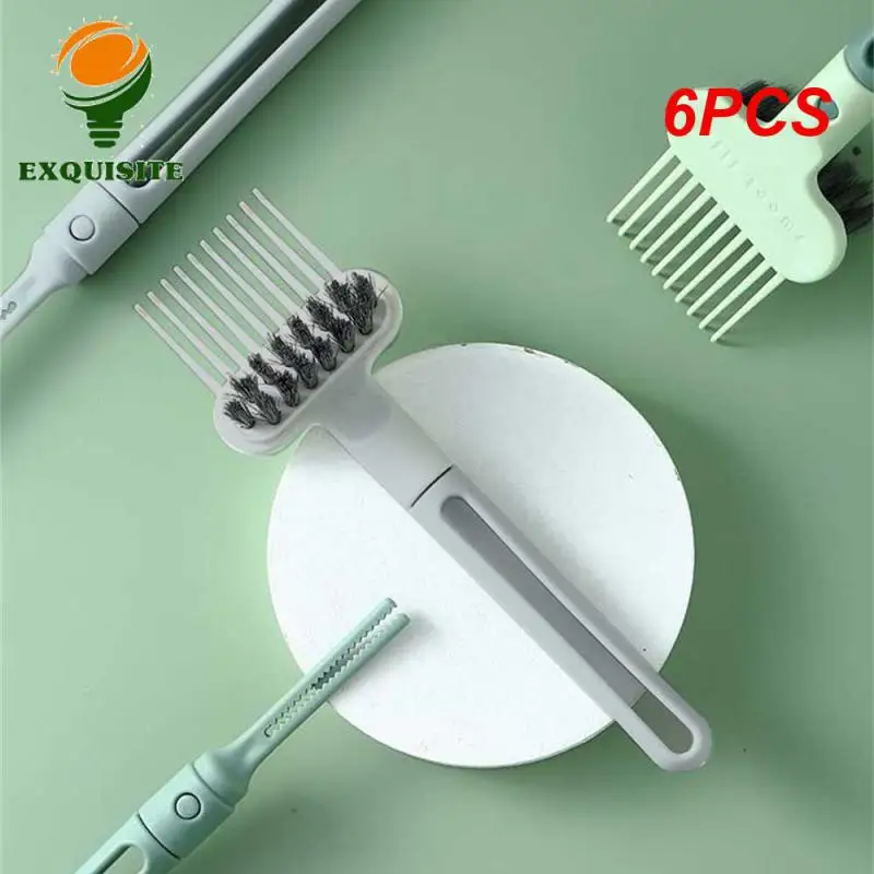 6PCS Comb Cleaning Brush Cleaning Brush Brush Curls Of Hair Dandruff Wood Comb Clean Claws Abs Cleaning Brush Cleaning Tool