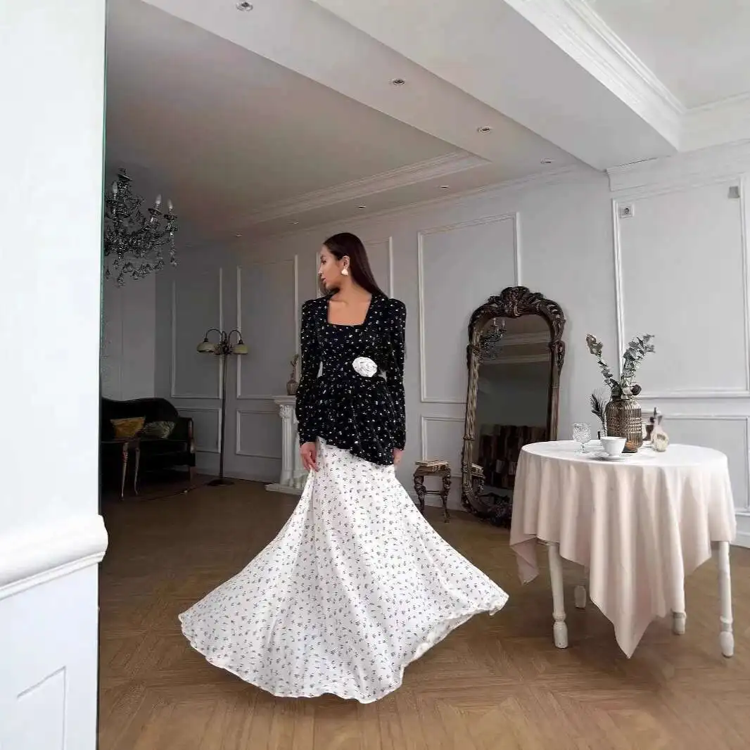 

Autumn Black 2025 Lace Polka Dot Long Sleeve Versatile Slim Fit Design Beach Harajuku 2025 Summer Dress Robe Vestido Women Party