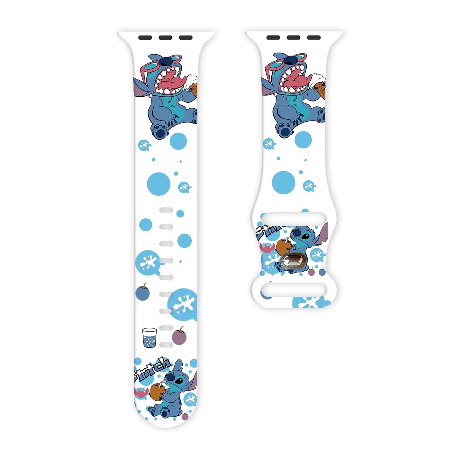 Disney Series Printed Watch Strap Suitable For Apple Watch 11/10/9/8 Band Silicone Strap Replaceable iWatch 46mm/44mm/42mm/41mm