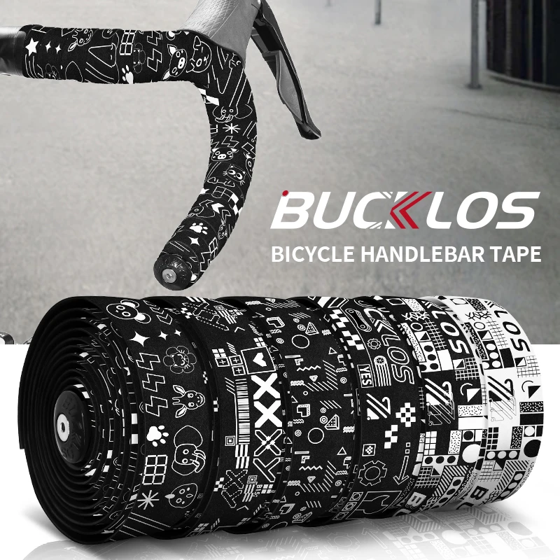BUCKLOS Lenkerband Kies Rennrad Lenkerwickler Bequemer rutschfester Fahrrad-Lenkergurt zum Aufwickeln für Speed Race Cycle