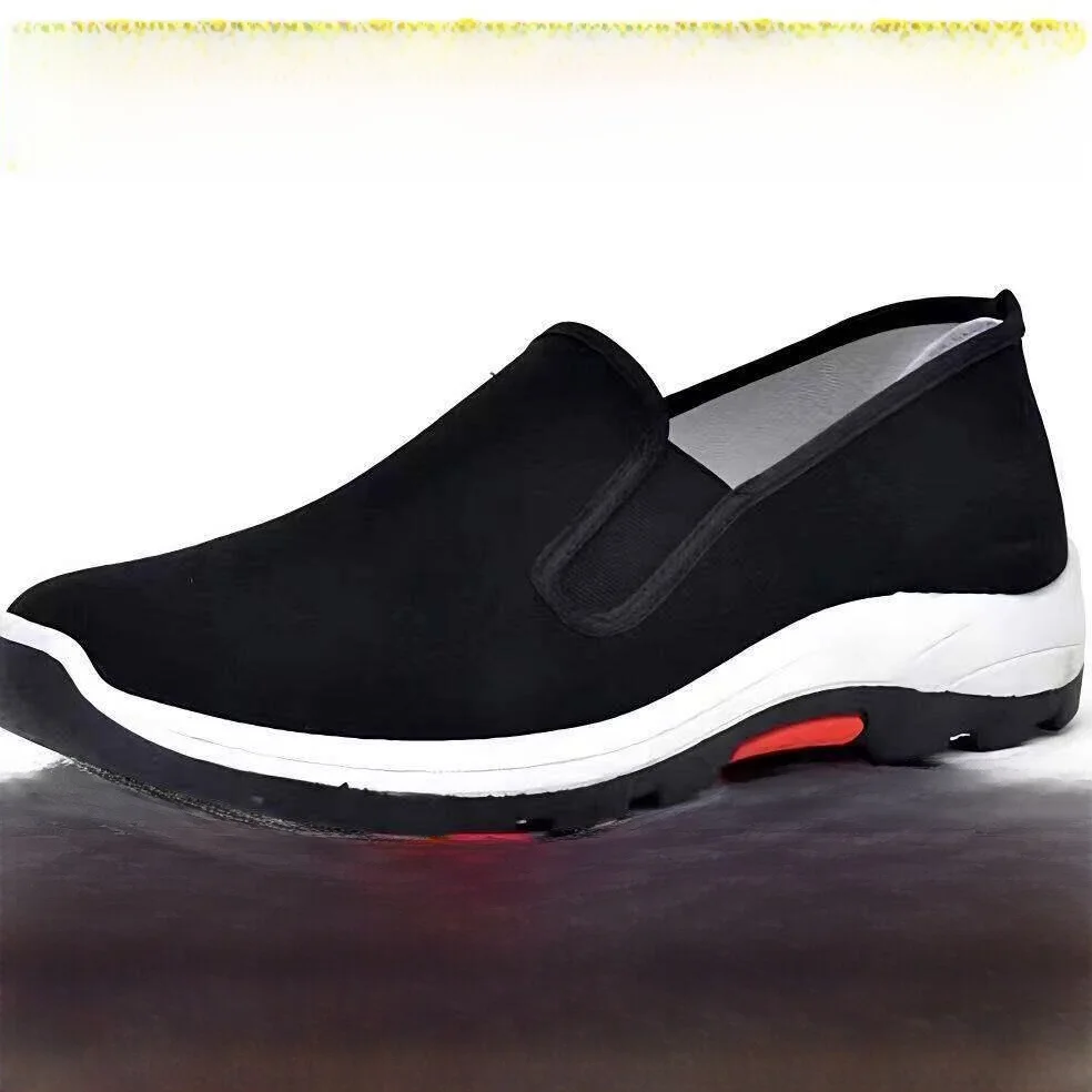 Mens Beijing Cloth Shoes Breathable Work Shoes for Construction Sites Anti-Slip Wear-Resistant Summer Sports Shoes