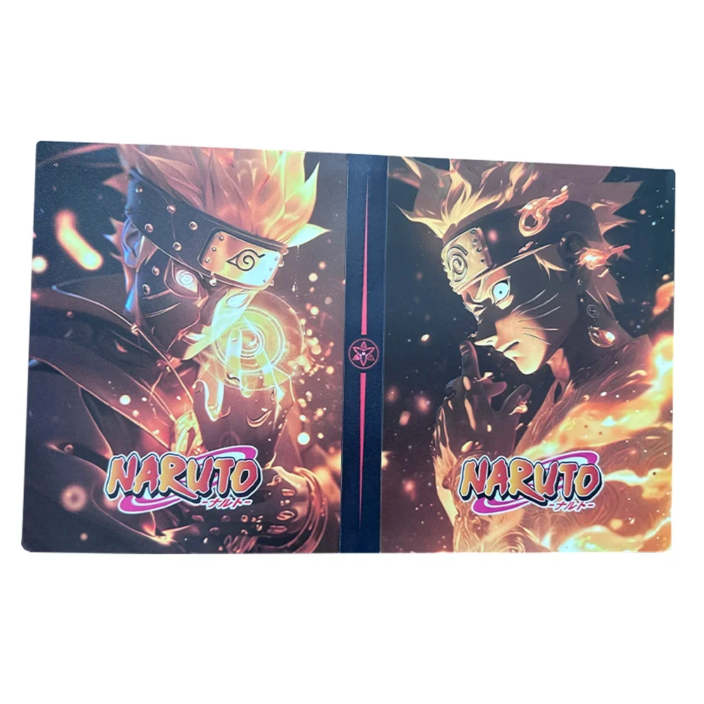 Anime Naruto 240 Pcs Cards Album Book Map Cool Binder Notebook Protection Booklet Collection Cards Game Holder Kids Toys Gifts