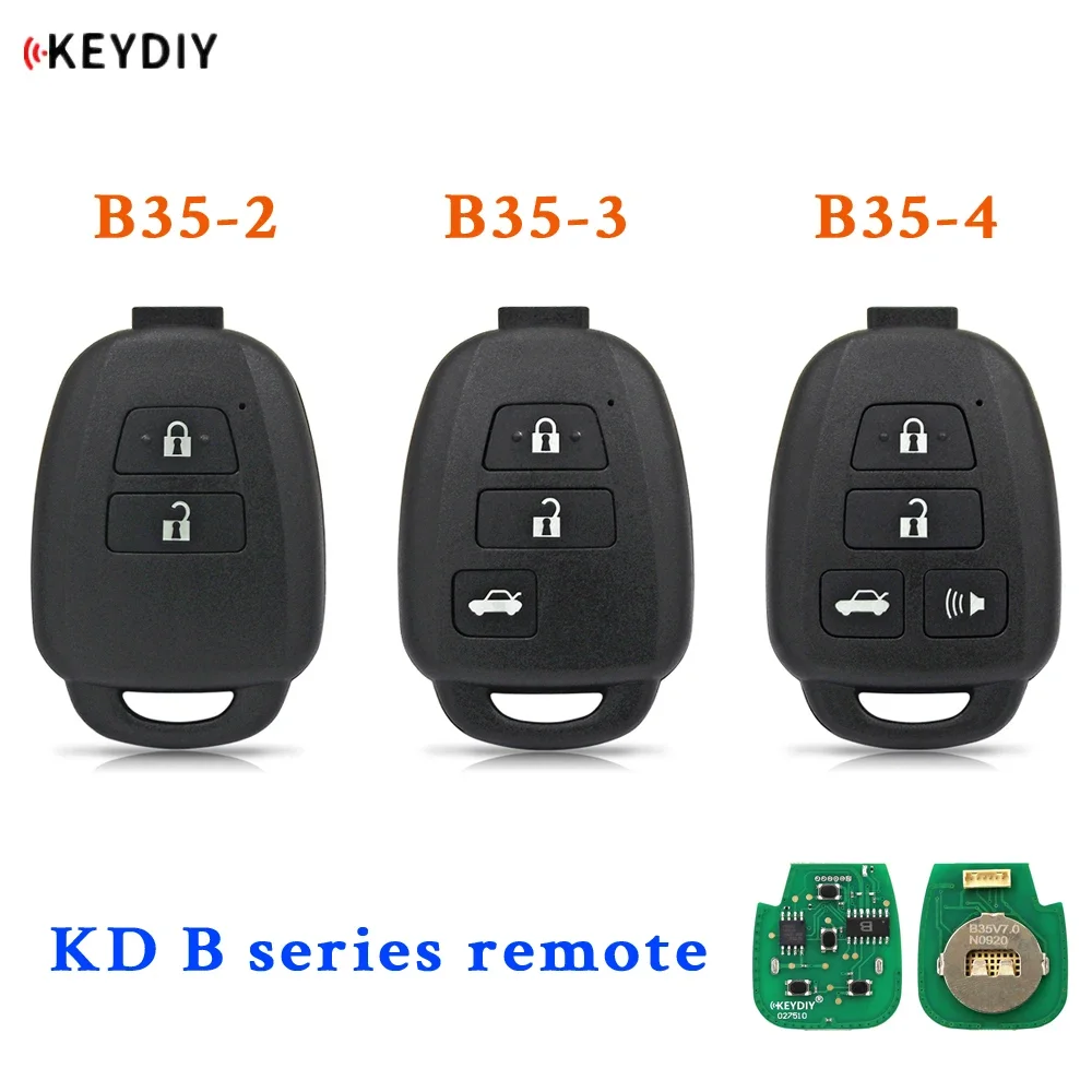 

KEYDIY Universal B Series B35-2 B35-3 B35-4 Remote Control for KD900 URG200 KD-X2 Mini KD Ggenerate New Keys for Toyota Style