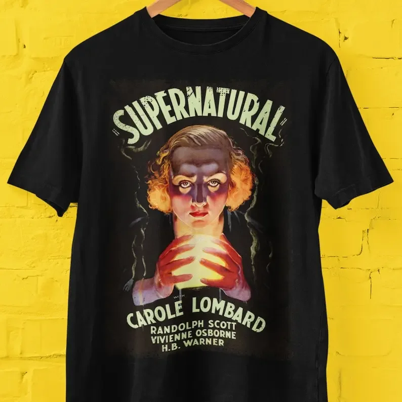 

Supernatural Carole Lombard 1933 Horror Movie Poster Tee T-Shirt