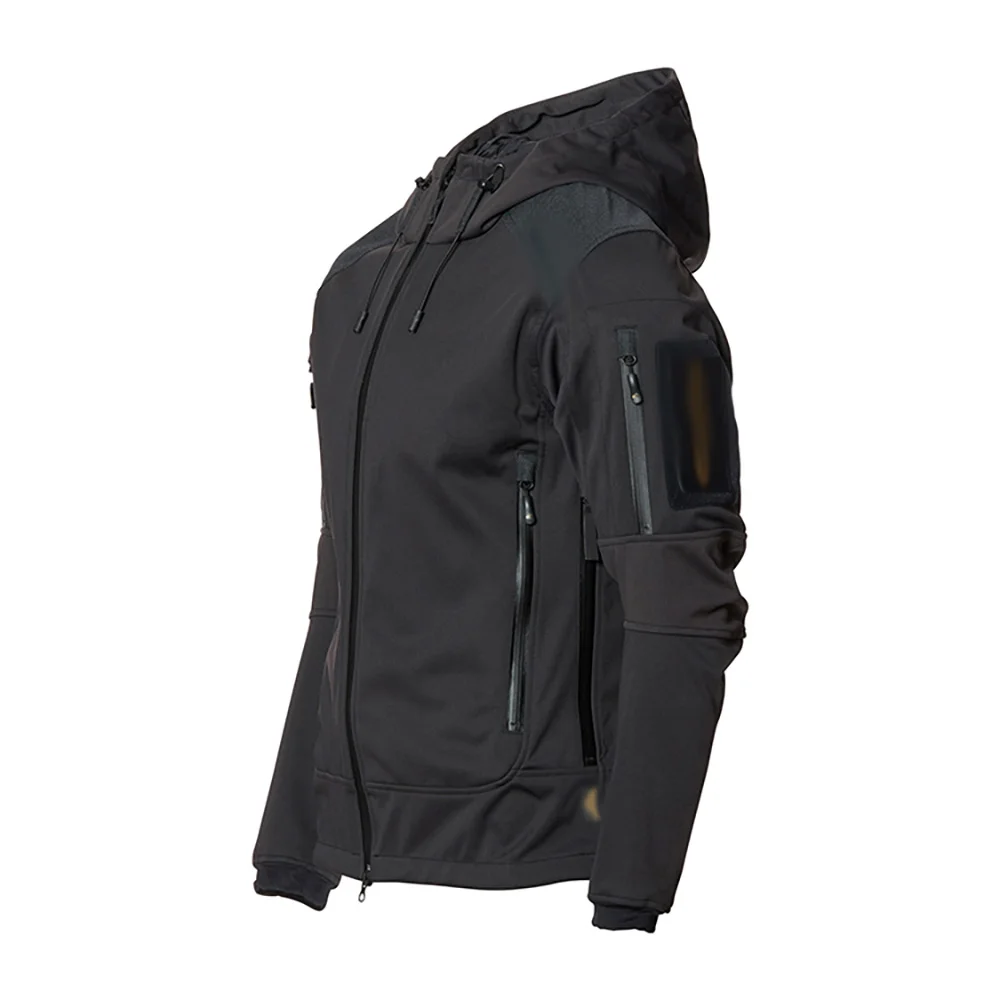 Veste DulJacket d'extérieur en peluche pour homme, coque souple, processus de coupe 3D, fermeture éclair Ykk, coupe couvertes, chasse, imperméable et chaude, trempée pour homme