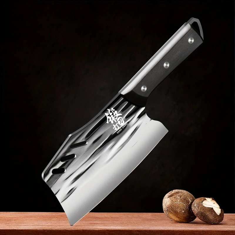 Meat Cleaver, 6.3”Chinese Chopper Slice Knife Chinese Chefs Knife for Meat Vegetable Handle Kitchen Chopping Knife Gift Box