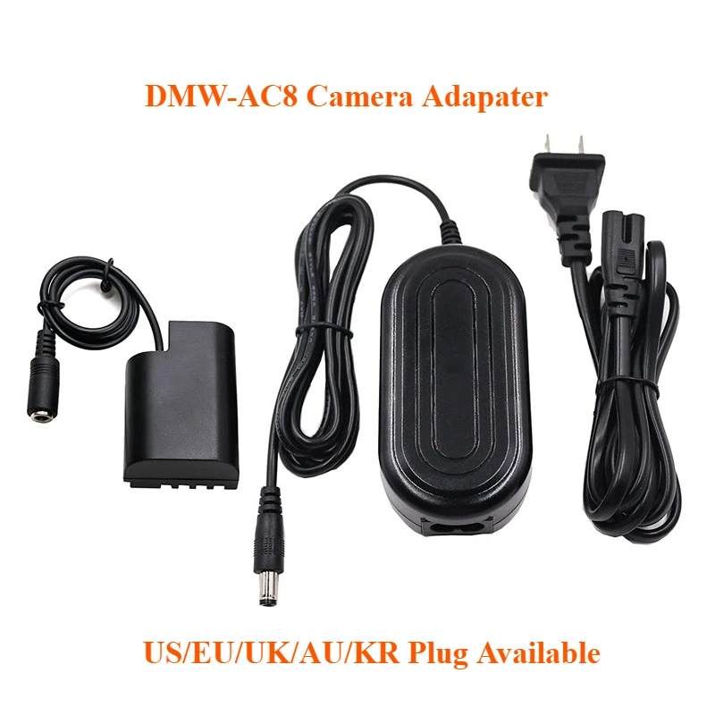 DCC12 DMW AC8 DMW-DCC12 Coupler BLF19E Dummy Battery Ac Power Adapter For Panasonic Lumix DMC-GH3 DMC-GH4 DMC-GH3GK GH5 GH5ii