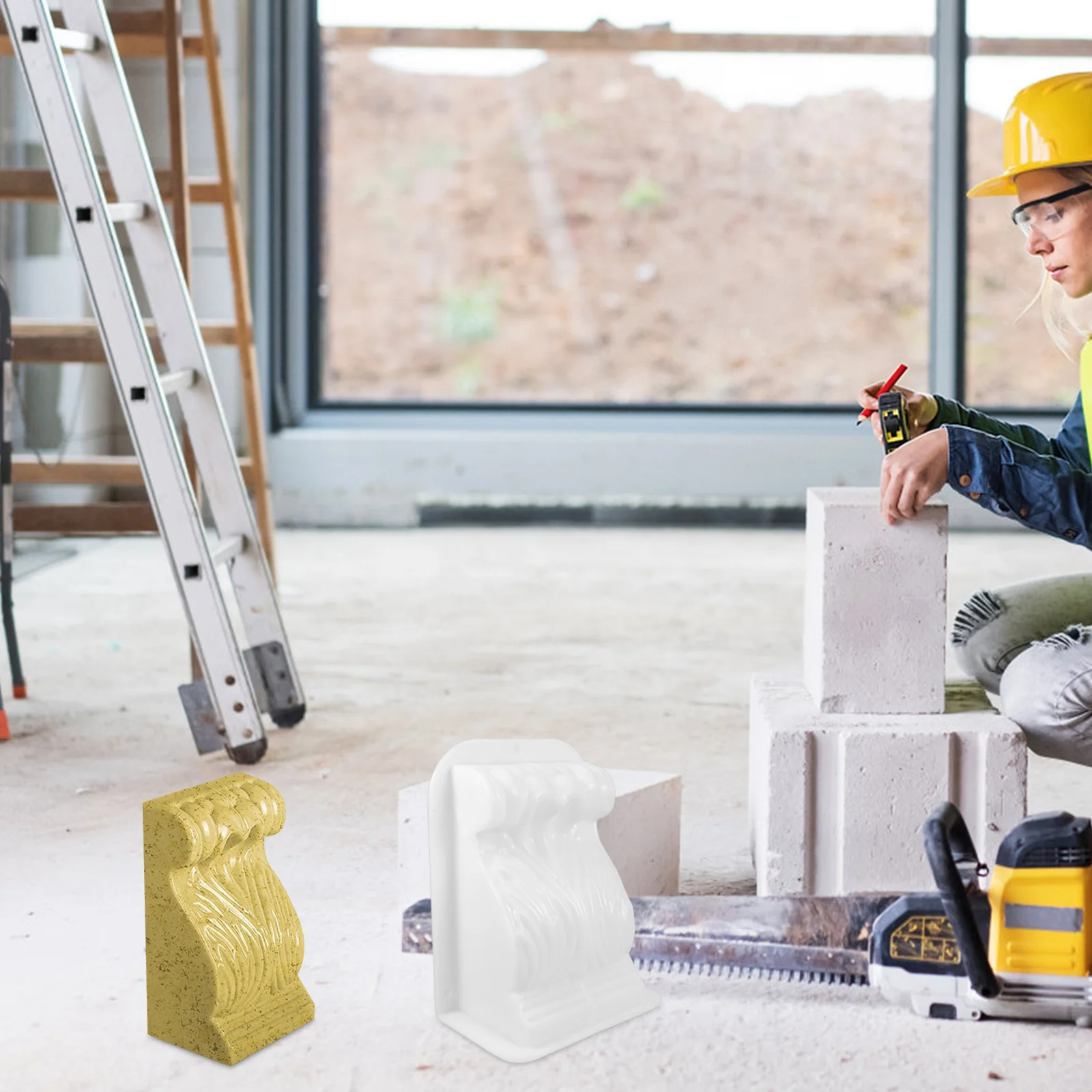 

Roman Column Mold Concrete Casting Mould For European Villa Balustrade Fence Pedestal Craft Cement Garden Pillar Form