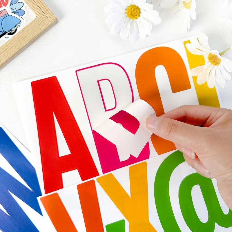 5-Inch Large Alphanumeric Stickers for Family Birthday Party Decoration Car Mailbox Wall Decals