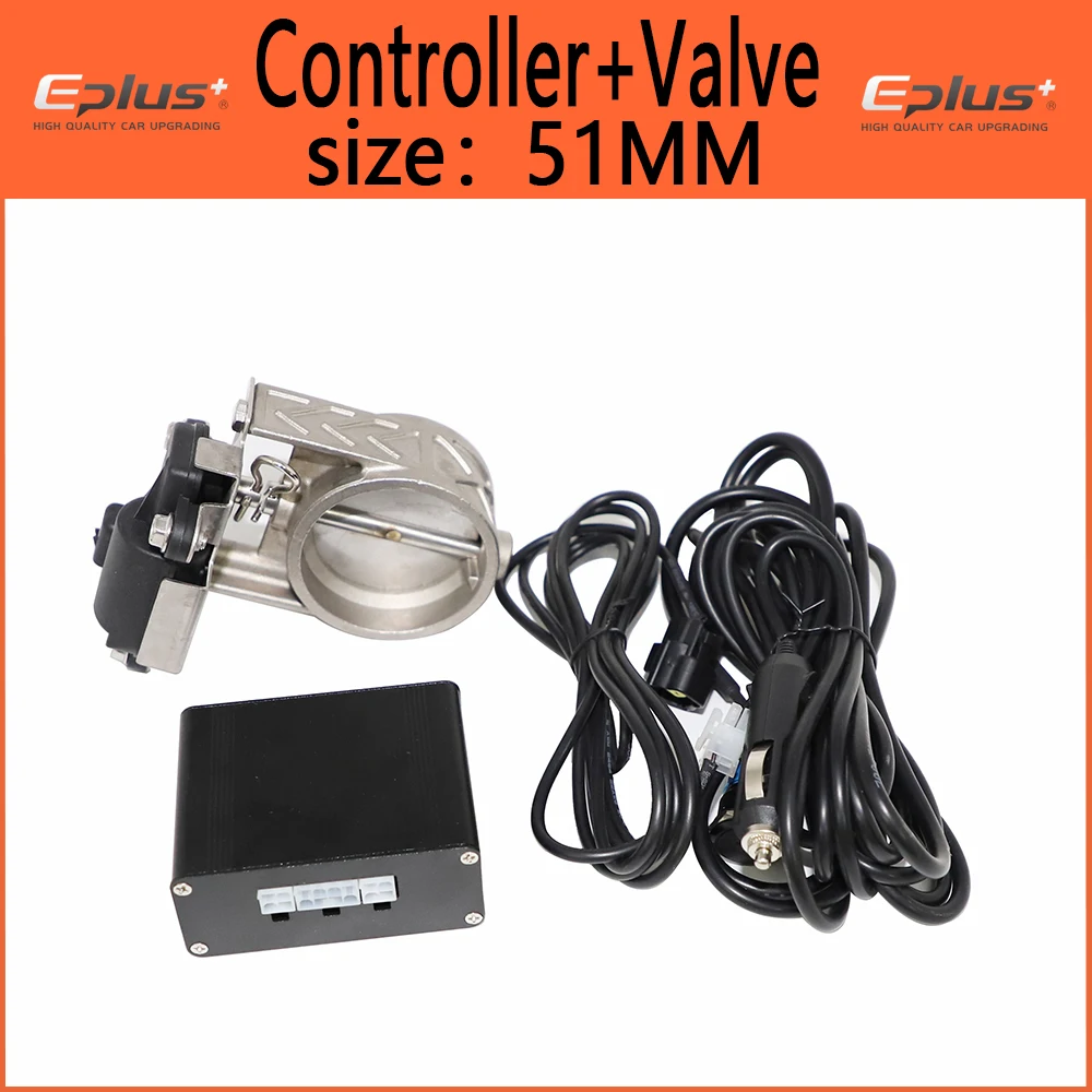 EPLUS Universele Auto Uitlaatpijp Elektrische Klep Kit 51 60 63 70 76 MM Knop Controller Kit